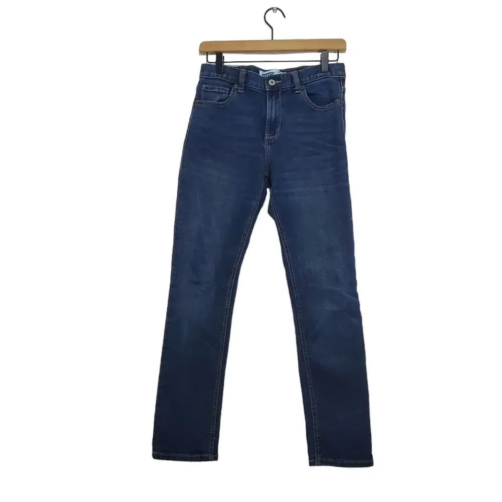 Old Navy | Relaxed Slim Adjustable Waist Boy's Dark Denim Jeans